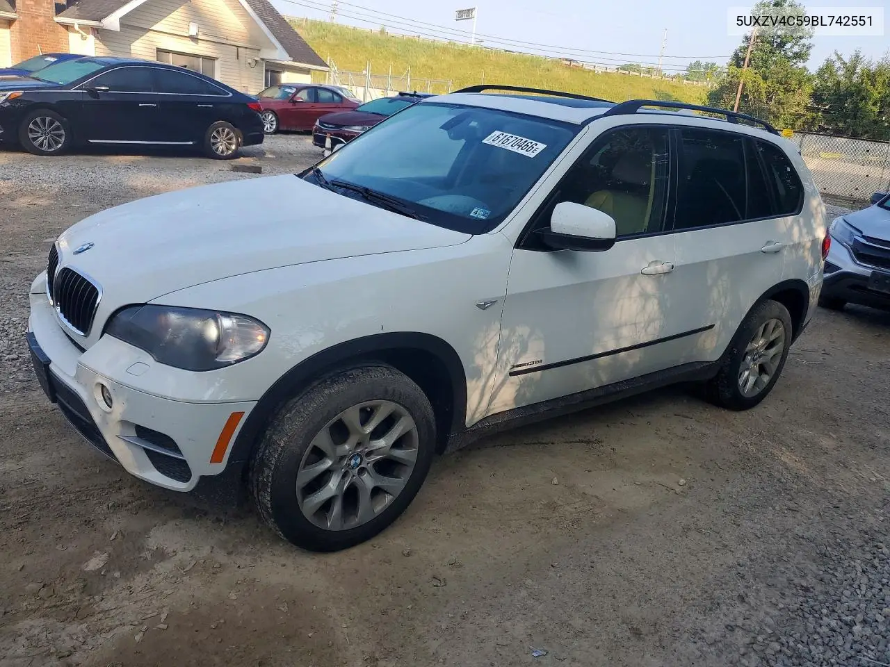 2011 BMW X5 xDrive35I VIN: 5UXZV4C59BL742551 Lot: 61670466