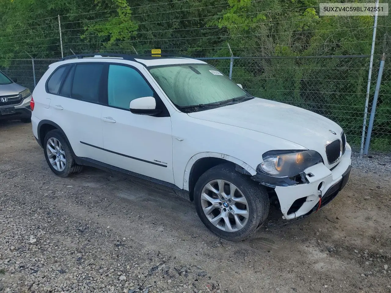 2011 BMW X5 xDrive35I VIN: 5UXZV4C59BL742551 Lot: 61670466