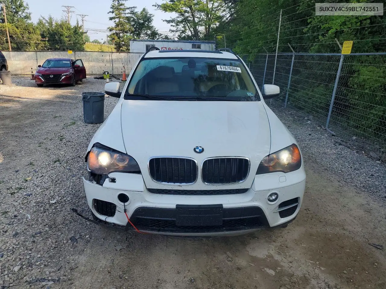 2011 BMW X5 xDrive35I VIN: 5UXZV4C59BL742551 Lot: 61670466