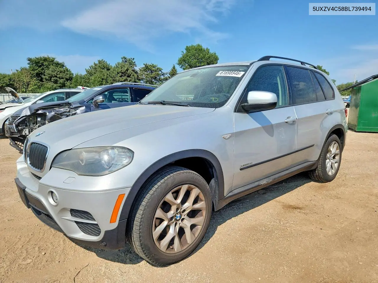 2011 BMW X5 xDrive35I VIN: 5UXZV4C58BL739494 Lot: 61698946