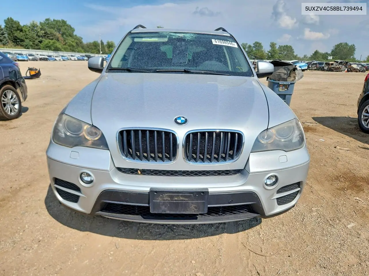 2011 BMW X5 xDrive35I VIN: 5UXZV4C58BL739494 Lot: 61698946