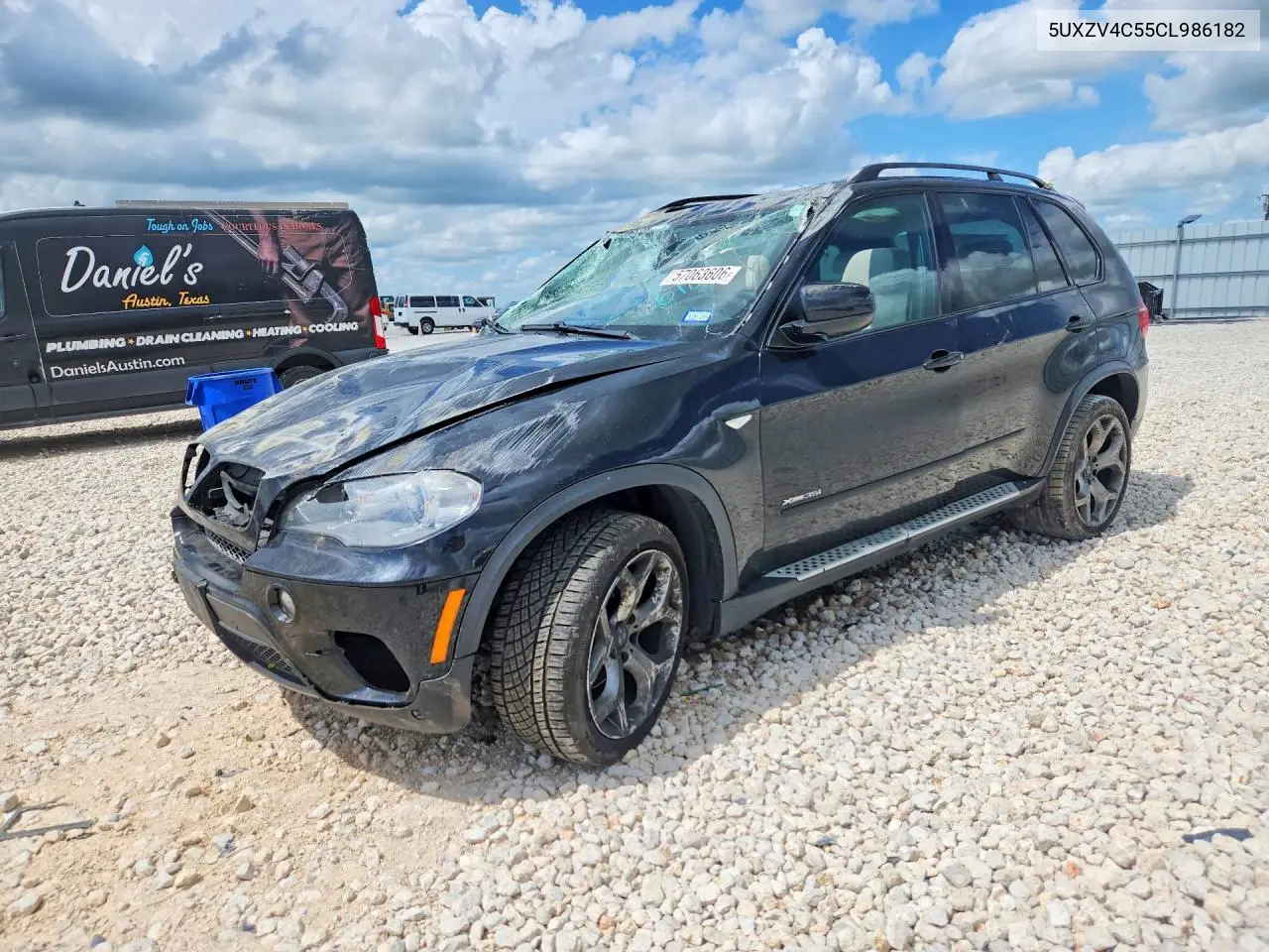 2012 BMW X5 xDrive35I VIN: 5UXZV4C55CL986182 Lot: 57063606