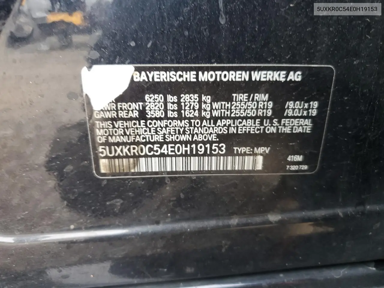 5UXKR0C54E0H19153 2014 BMW X5 xDrive35I