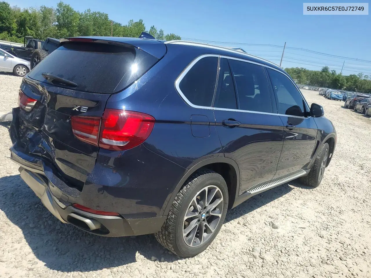 2014 BMW X5 xDrive50I VIN: 5UXKR6C57E0J72749 Lot: 60897526