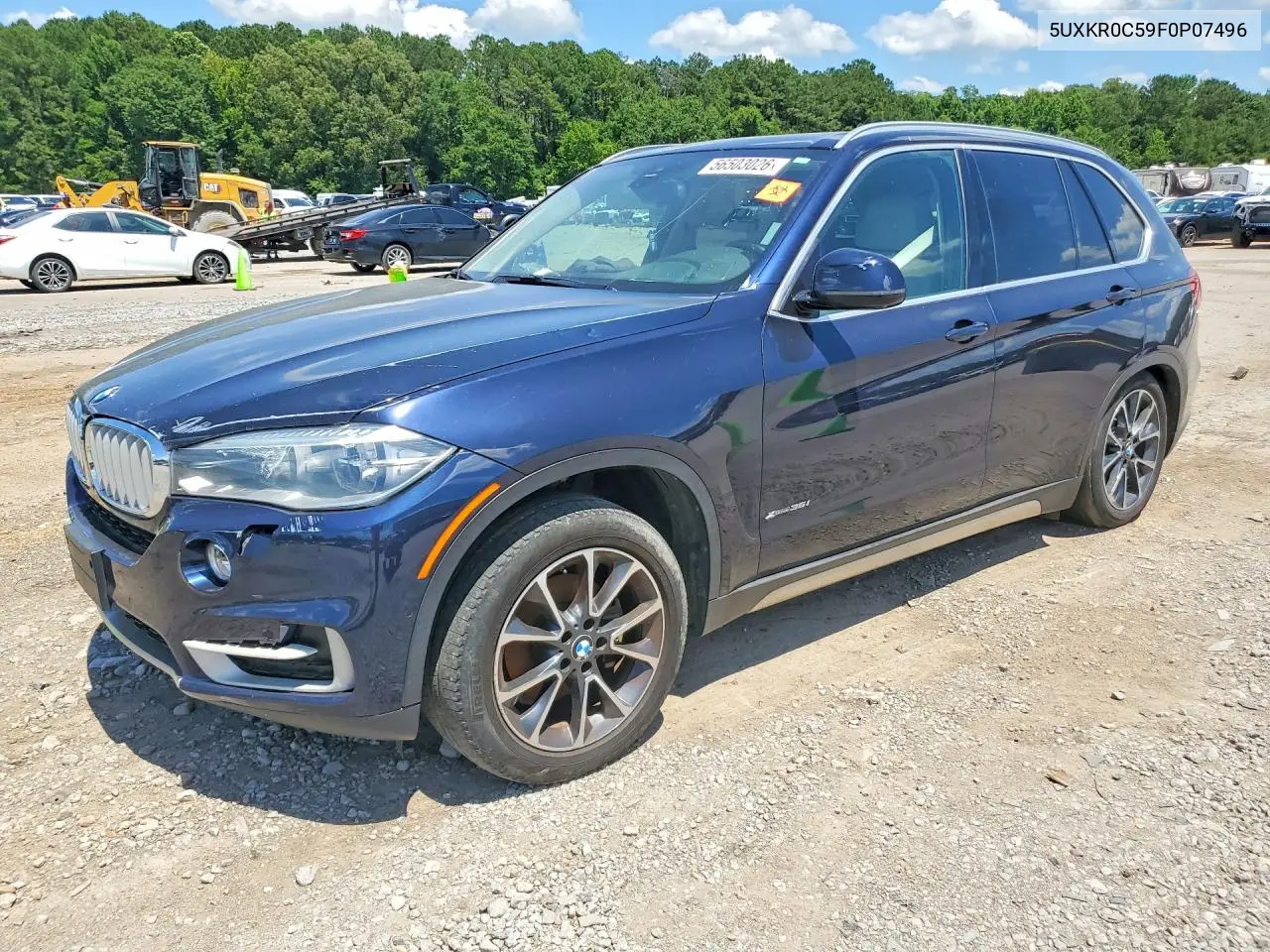 2015 BMW X5 xDrive35I VIN: 5UXKR0C59F0P07496 Lot: 56503026