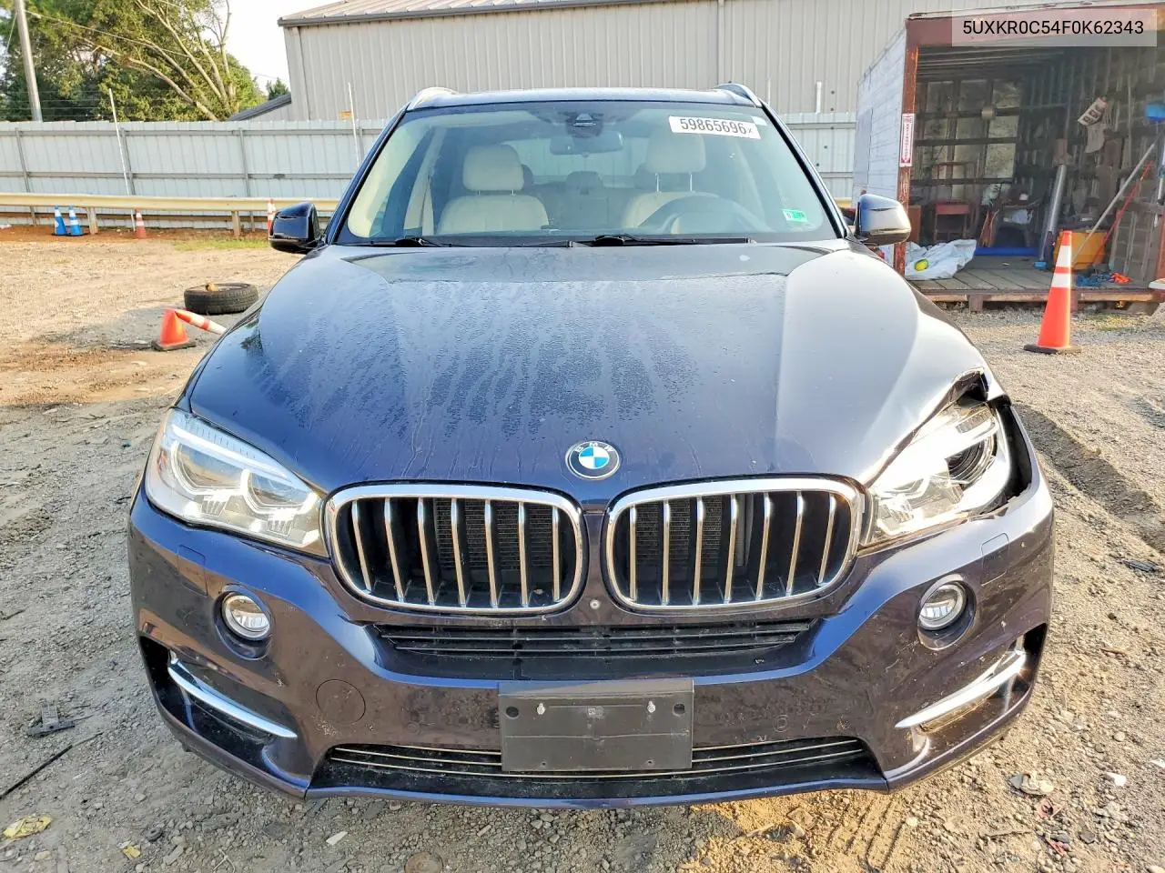 2015 BMW X5 xDrive35I VIN: 5UXKR0C54F0K62343 Lot: 59865696