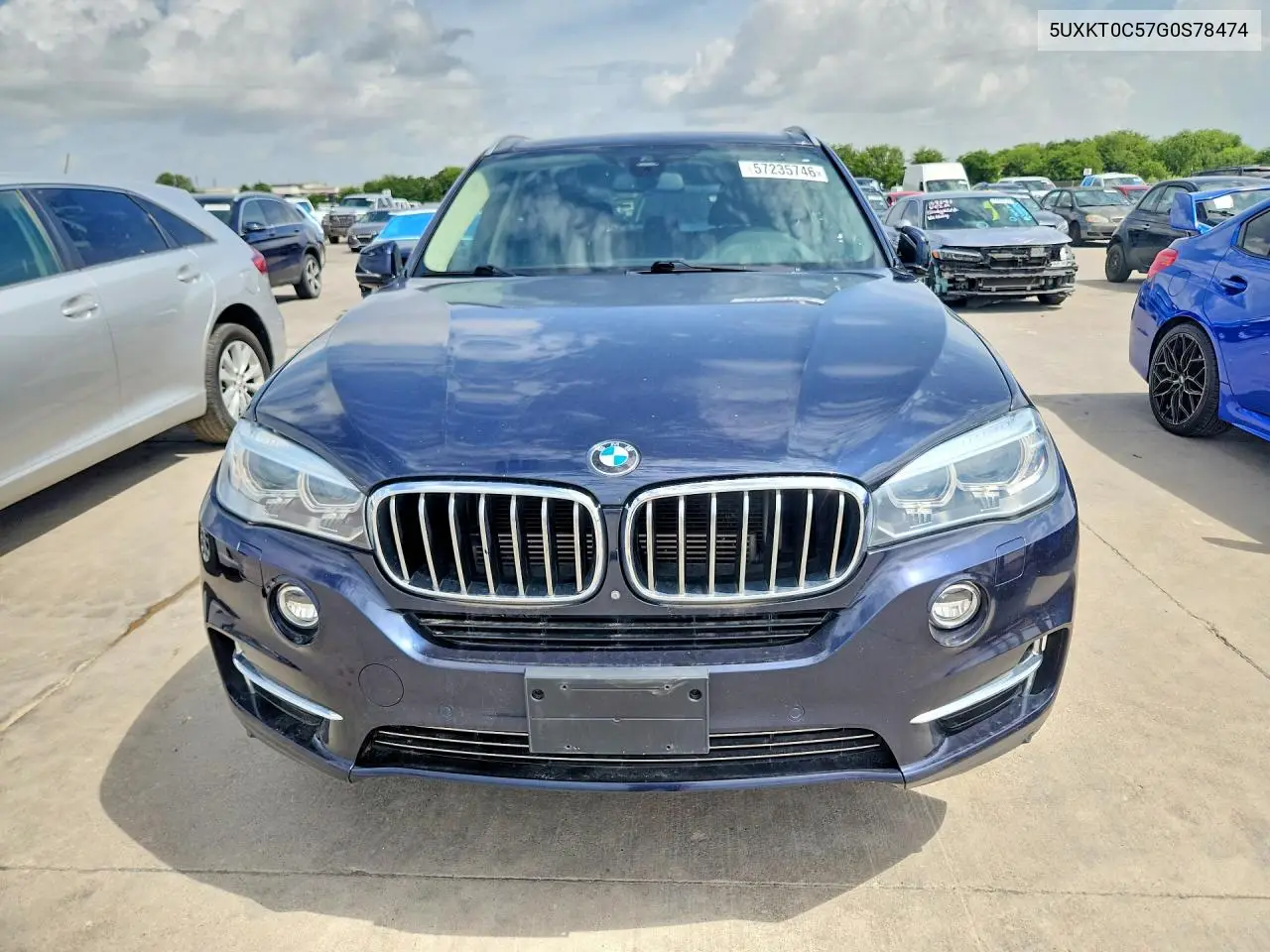 2016 BMW X5 Xdr40E VIN: 5UXKT0C57G0S78474 Lot: 57235746