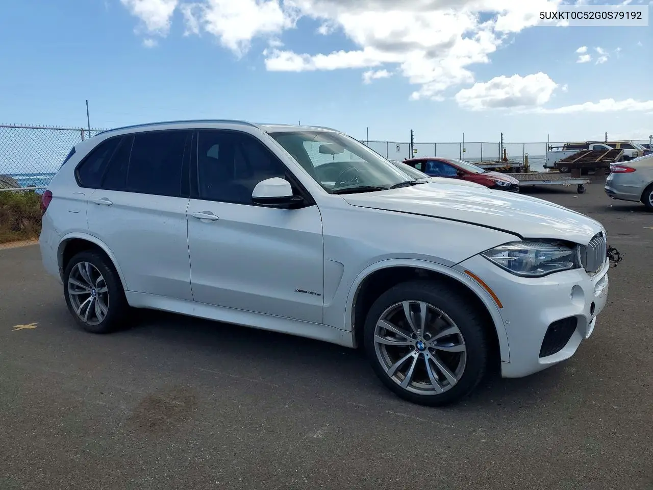 2016 BMW X5 Xdr40E VIN: 5UXKT0C52G0S79192 Lot: 60089556