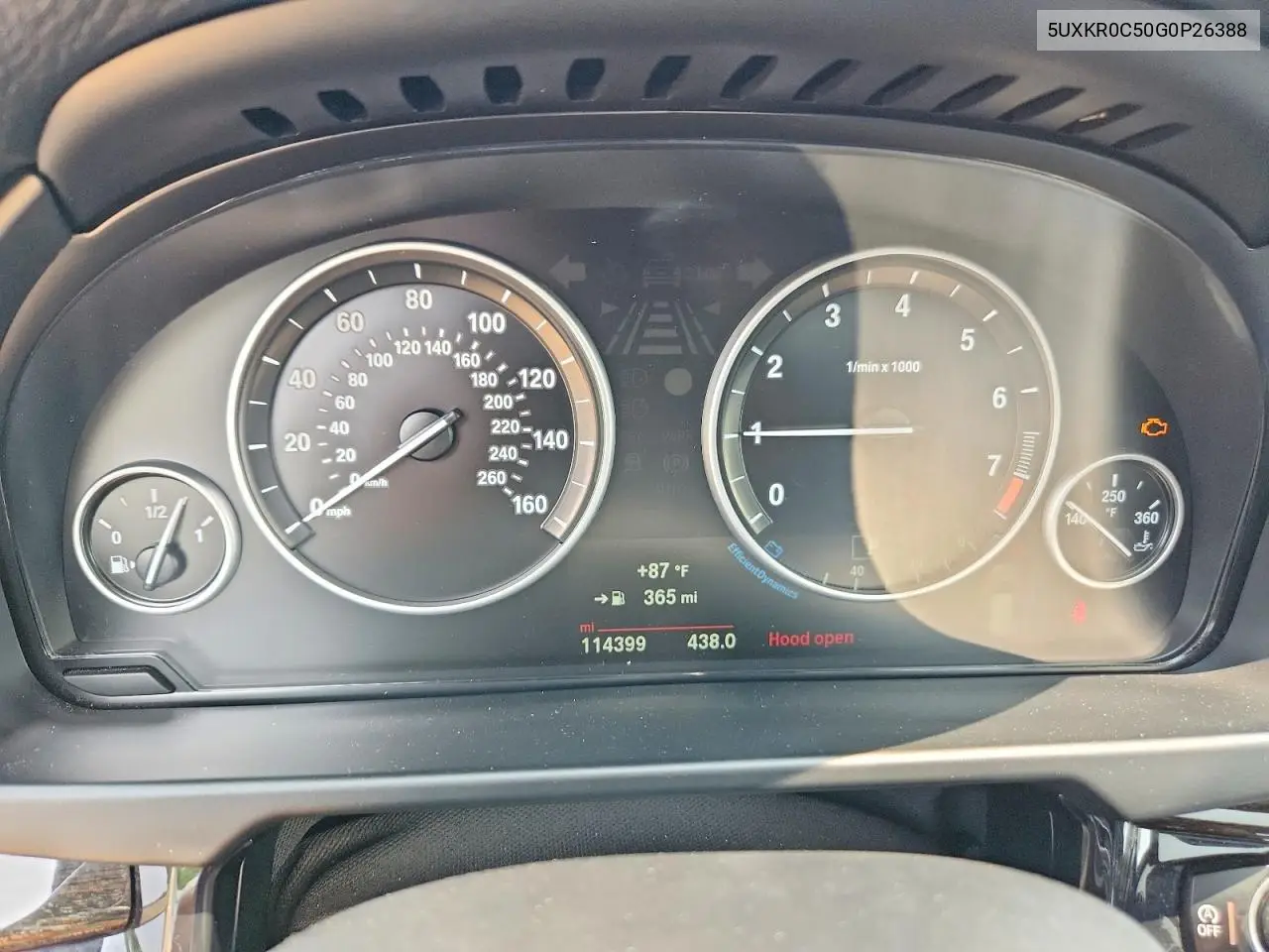 2016 BMW X5 xDrive35I VIN: 5UXKR0C50G0P26388 Lot: 60380866