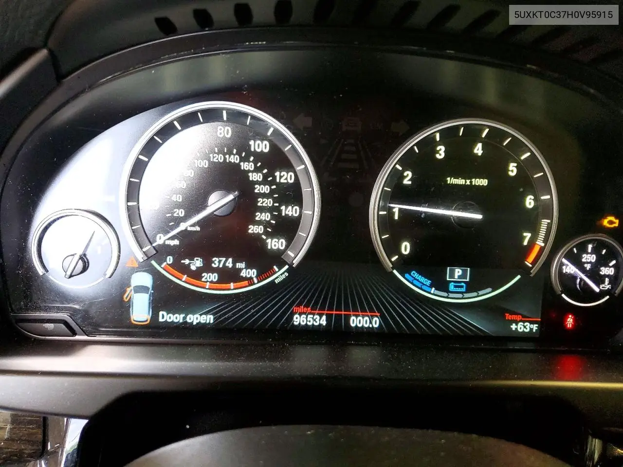 2017 BMW X5 Xdr40E VIN: 5UXKT0C37H0V95915 Lot: 56948696