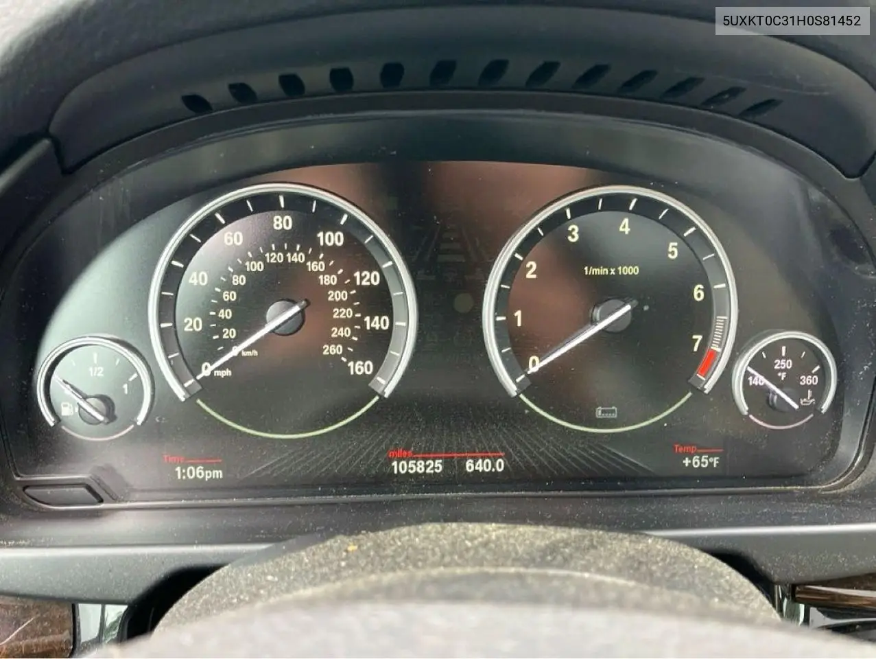 2017 BMW X5 Xdr40E VIN: 5UXKT0C31H0S81452 Lot: 62172376