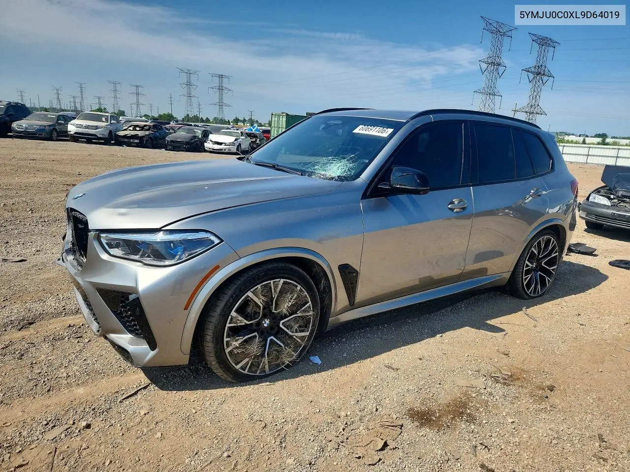 2020 BMW X5 M VIN: 5YMJU0C0XL9D64019 Lot: 60691106