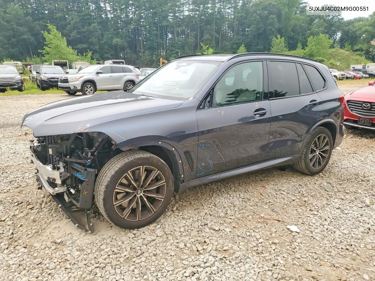 2021 BMW X5 M50I VIN: 5UXJU4C02M9G00551 Lot: 60208686