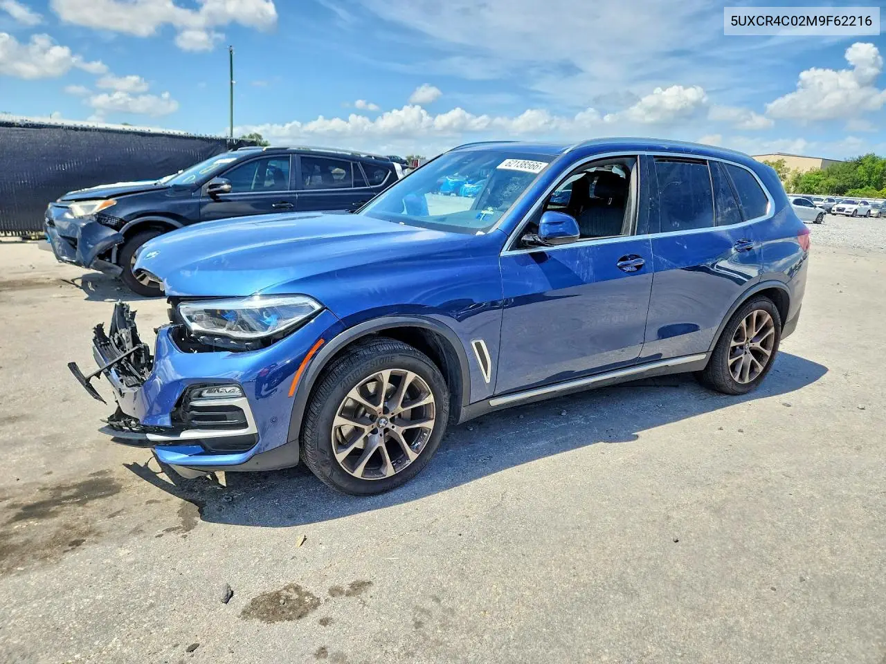2021 BMW X5 Sdrive 40I VIN: 5UXCR4C02M9F62216 Lot: 62138566