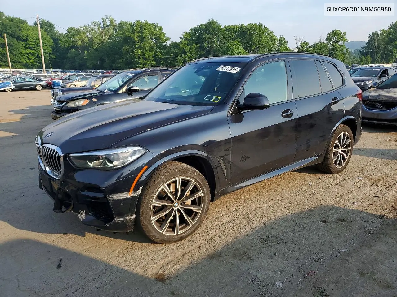 2022 BMW X5 xDrive40I VIN: 5UXCR6C01N9M56950 Lot: 60612976