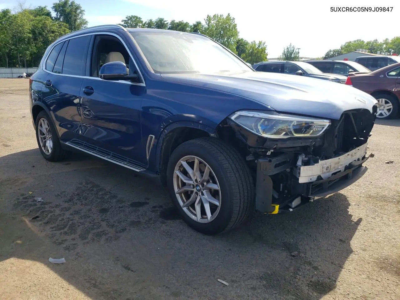 2022 BMW X5 xDrive40I VIN: 5UXCR6C05N9J09847 Lot: 61486516