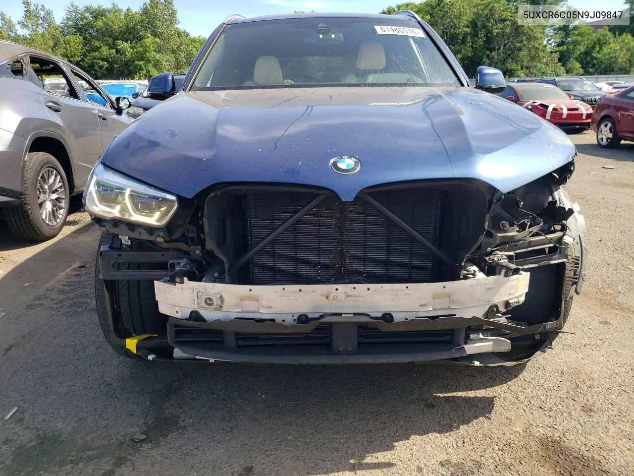 2022 BMW X5 xDrive40I VIN: 5UXCR6C05N9J09847 Lot: 61486516