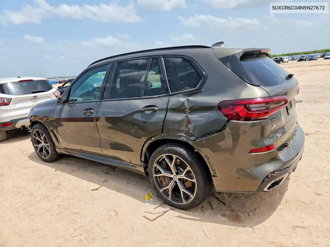 2022 BMW X5 xDrive40I VIN: 5UXCR6C04N9N27672 Lot: 61791236