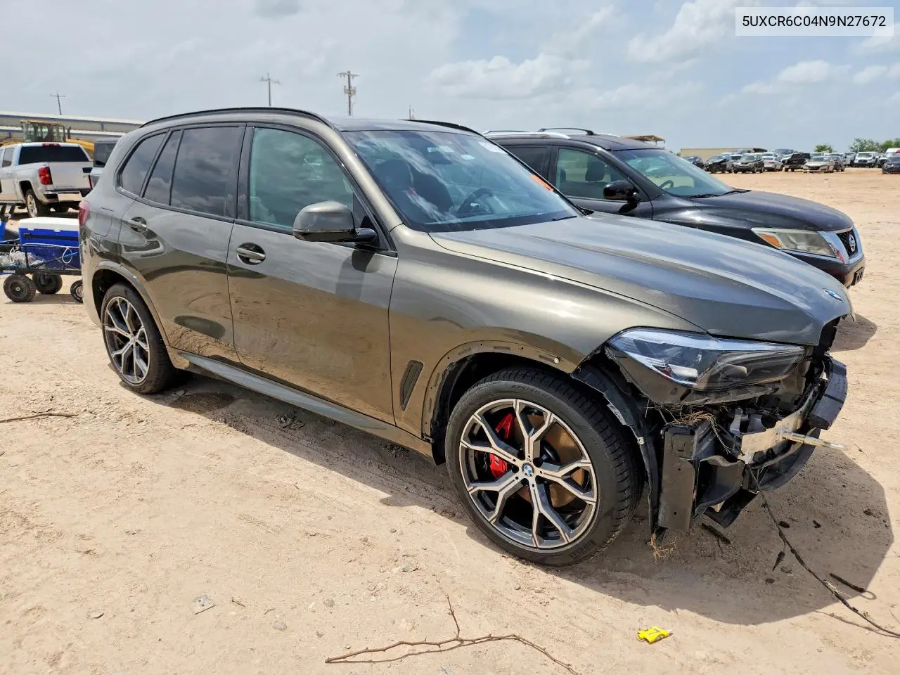 2022 BMW X5 xDrive40I VIN: 5UXCR6C04N9N27672 Lot: 61791236