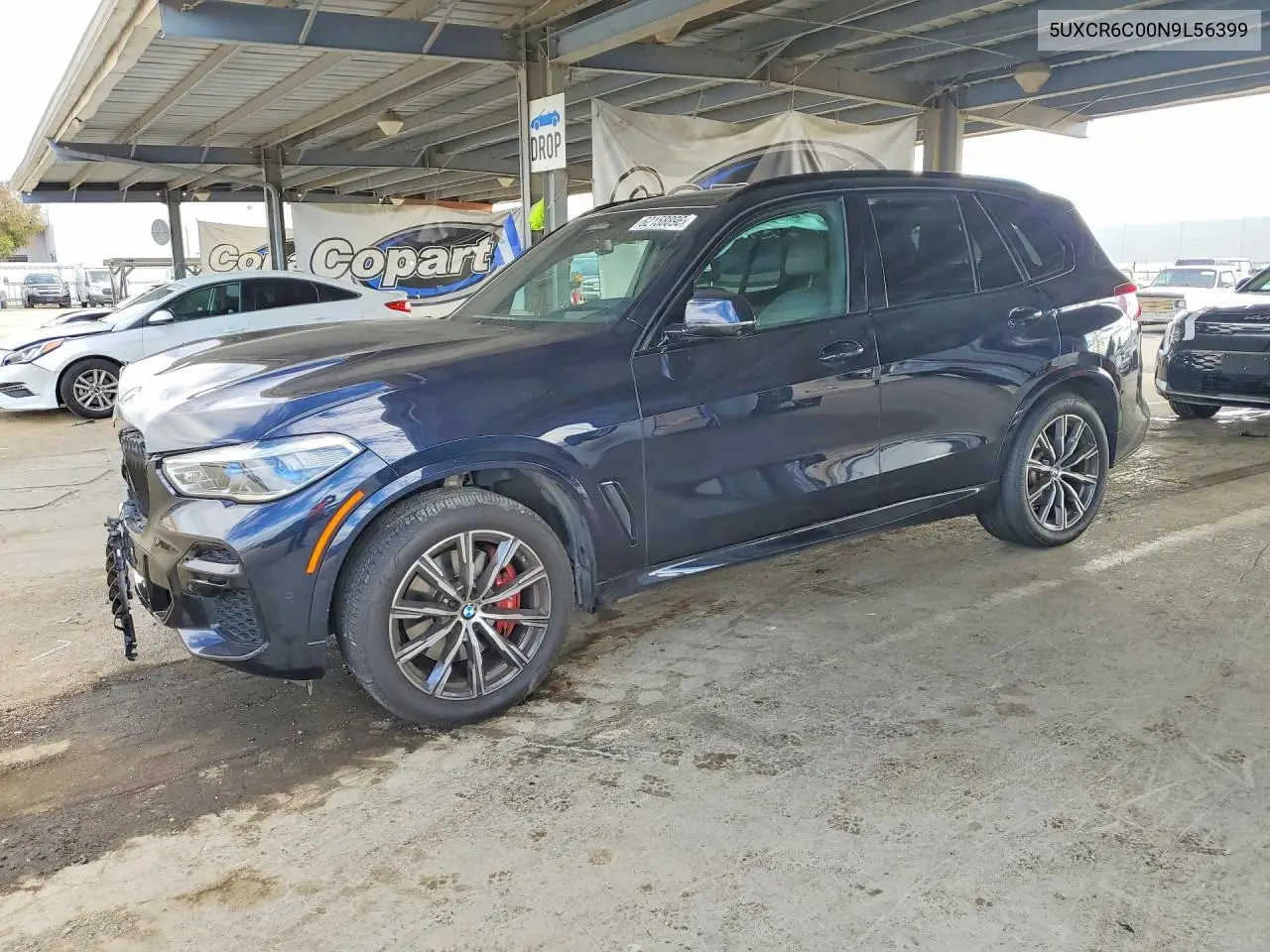 2022 BMW X5 xDrive40I VIN: 5UXCR6C00N9L56399 Lot: 62158896