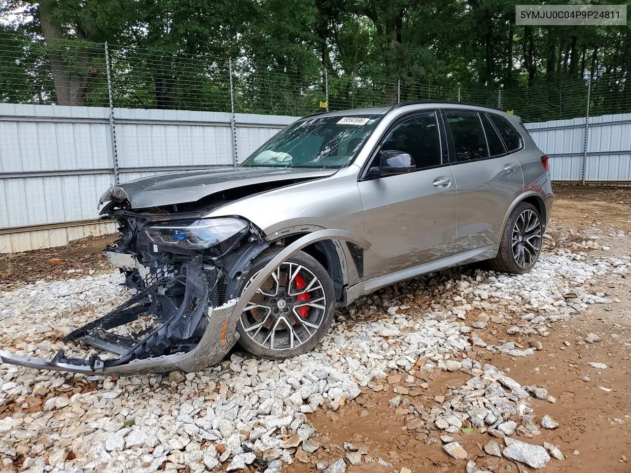 2023 BMW X5 M VIN: 5YMJU0C04P9P24811 Lot: 59592696