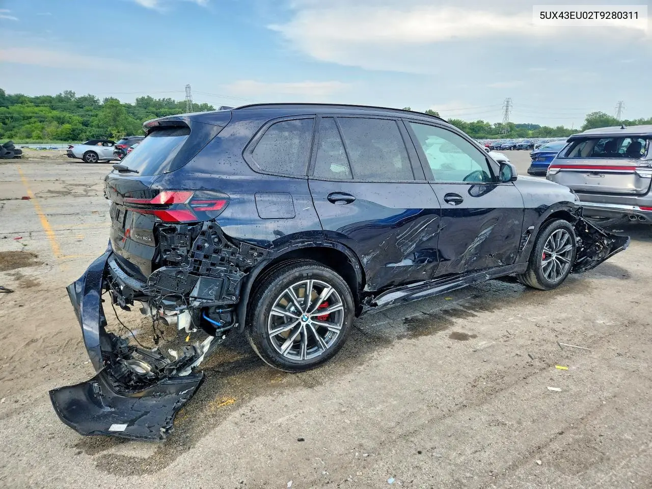 2026 BMW X5 xDrive50E VIN: 5UX43EU02T9280311 Lot: 61014476