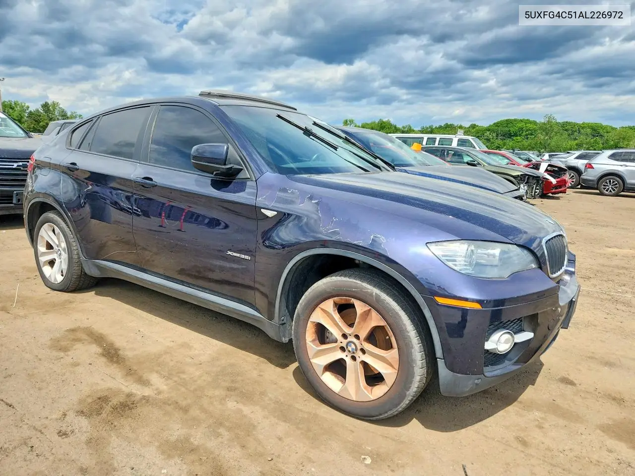 2010 BMW X6 xDrive35I VIN: 5UXFG4C51AL226972 Lot: 55424376