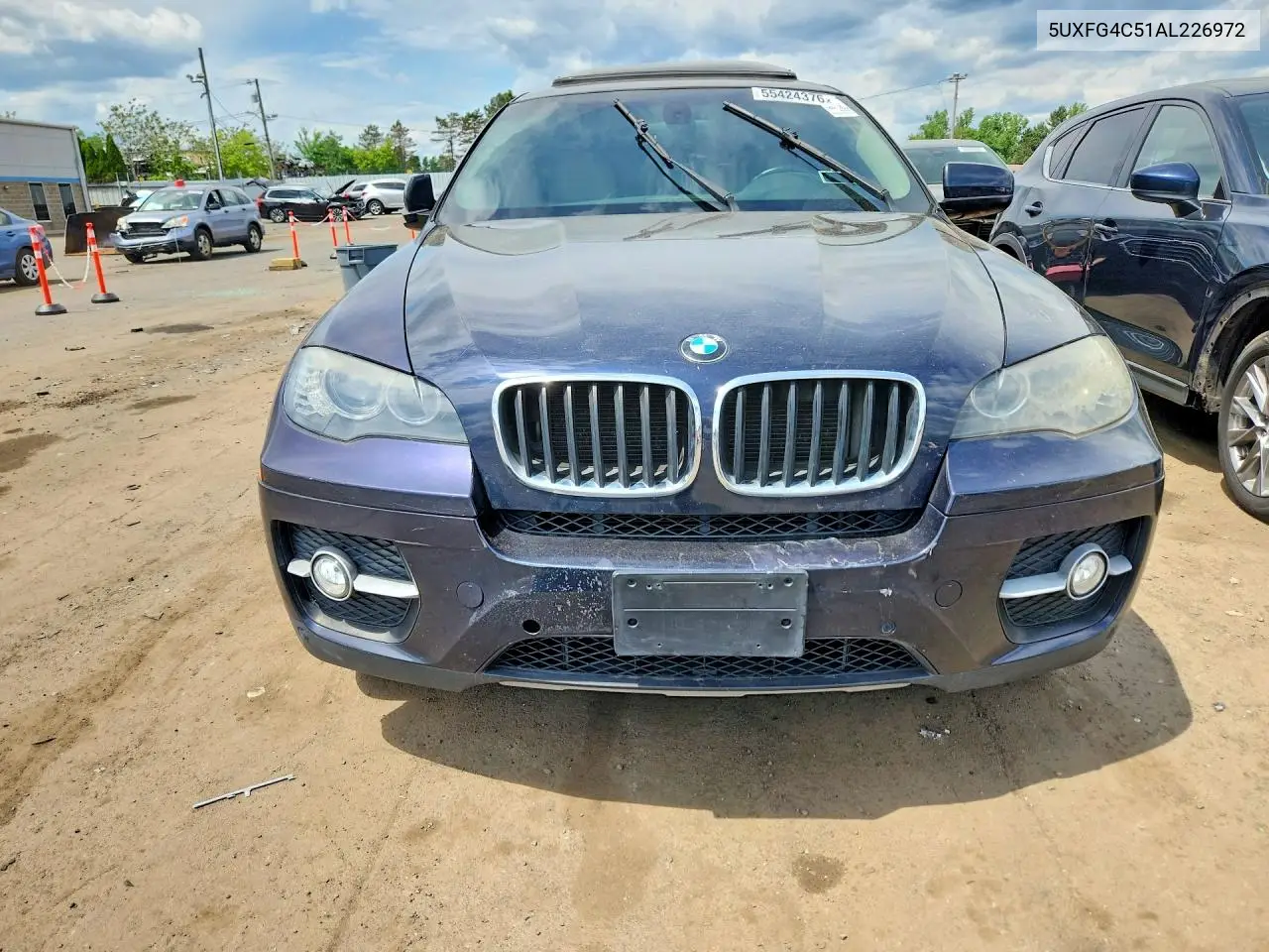 2010 BMW X6 xDrive35I VIN: 5UXFG4C51AL226972 Lot: 55424376