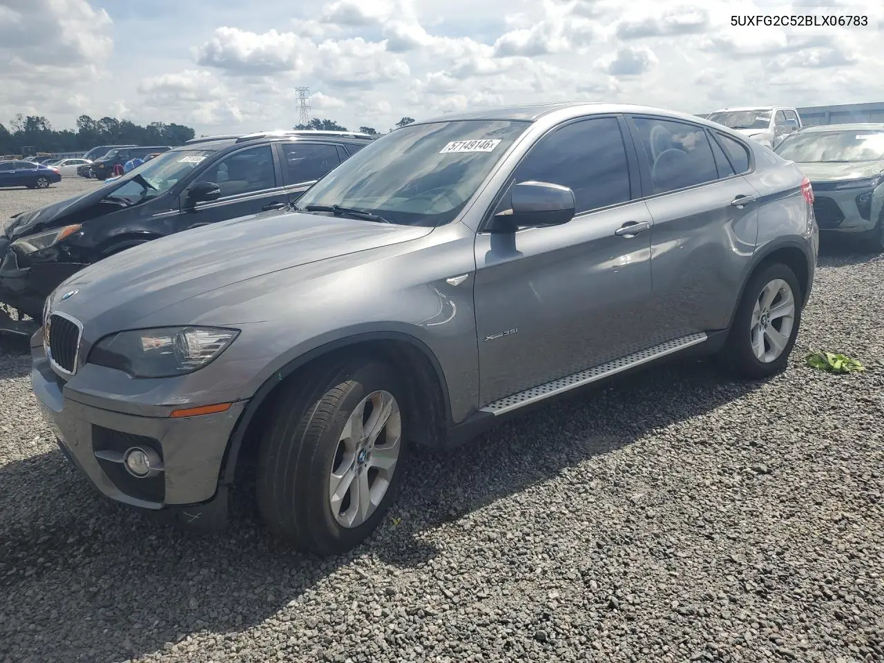2011 BMW X6 xDrive35I VIN: 5UXFG2C52BLX06783 Lot: 57149146