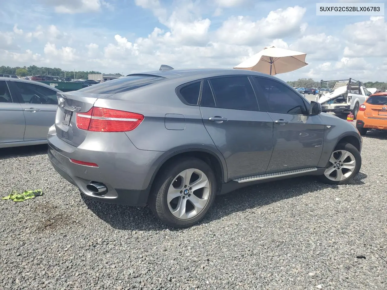 2011 BMW X6 xDrive35I VIN: 5UXFG2C52BLX06783 Lot: 57149146