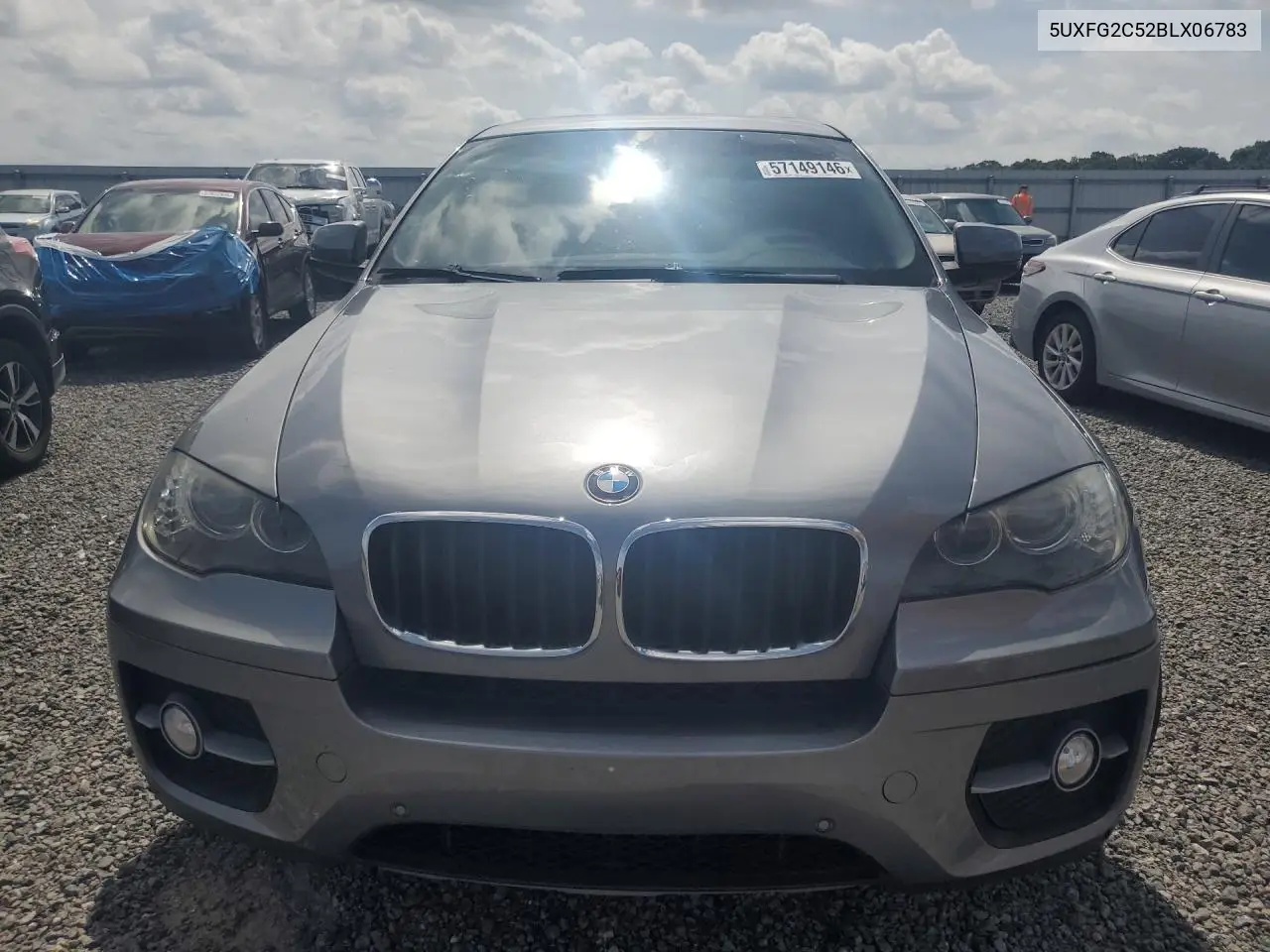 2011 BMW X6 xDrive35I VIN: 5UXFG2C52BLX06783 Lot: 57149146