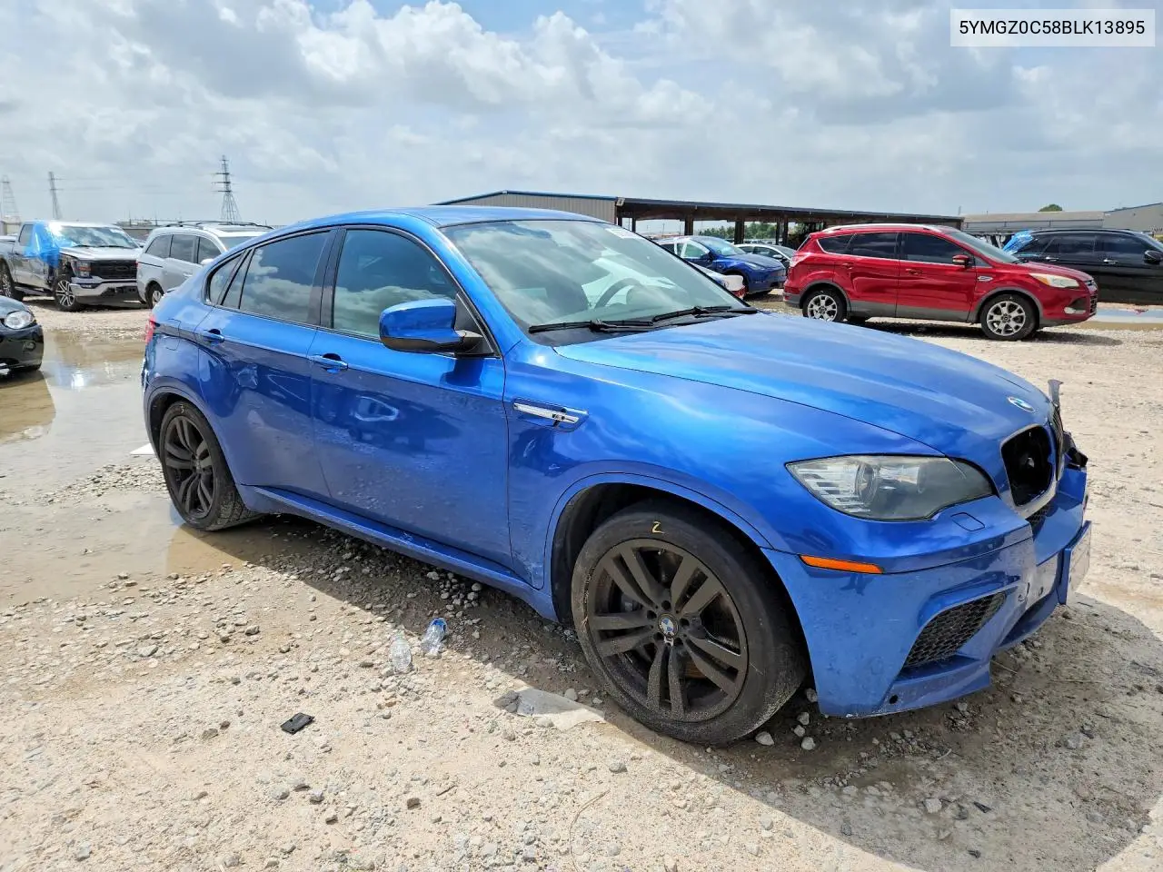 2011 BMW X6 M VIN: 5YMGZ0C58BLK13895 Lot: 57778716