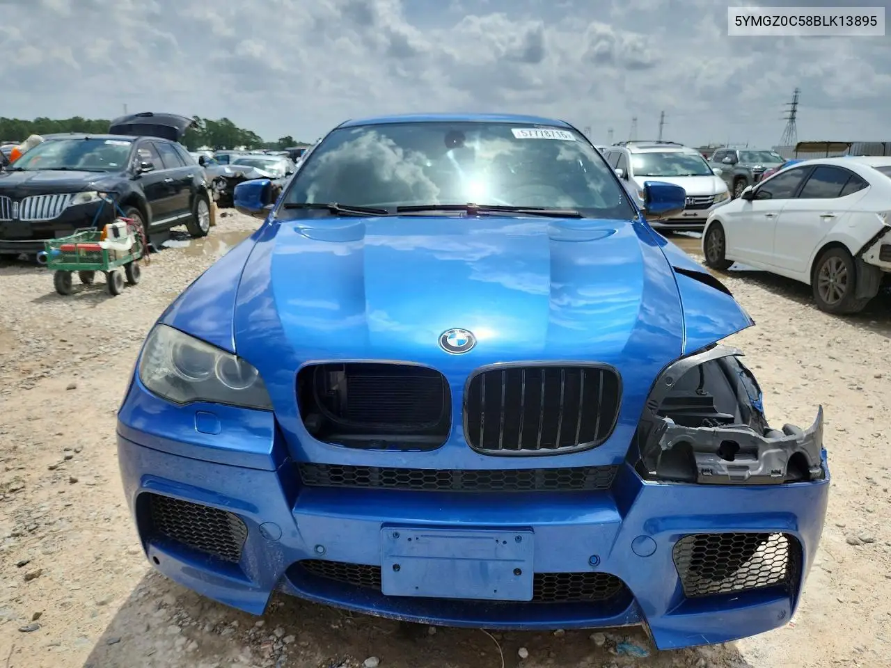 2011 BMW X6 M VIN: 5YMGZ0C58BLK13895 Lot: 57778716