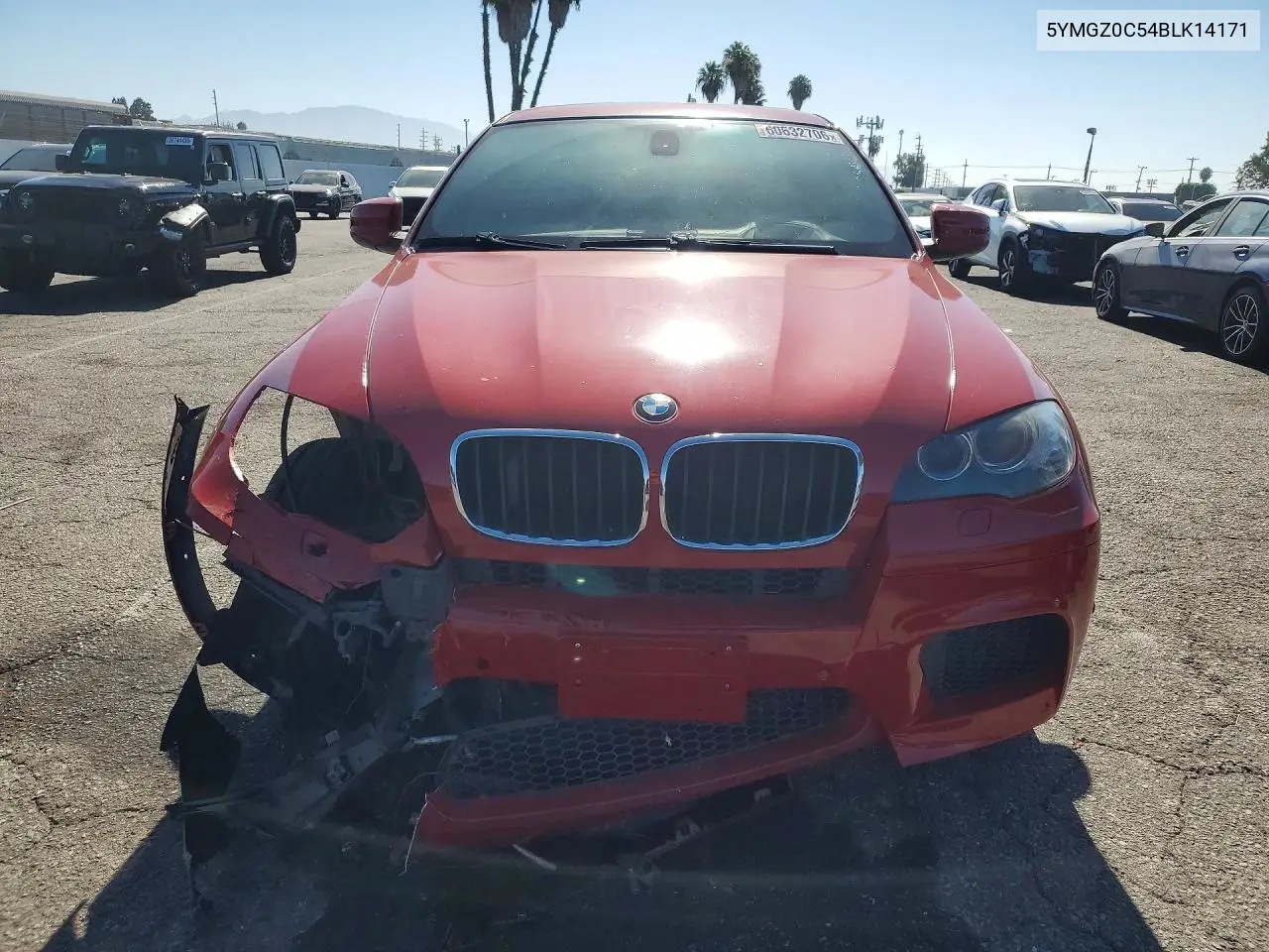 2011 BMW X6 M VIN: 5YMGZ0C54BLK14171 Lot: 60632706