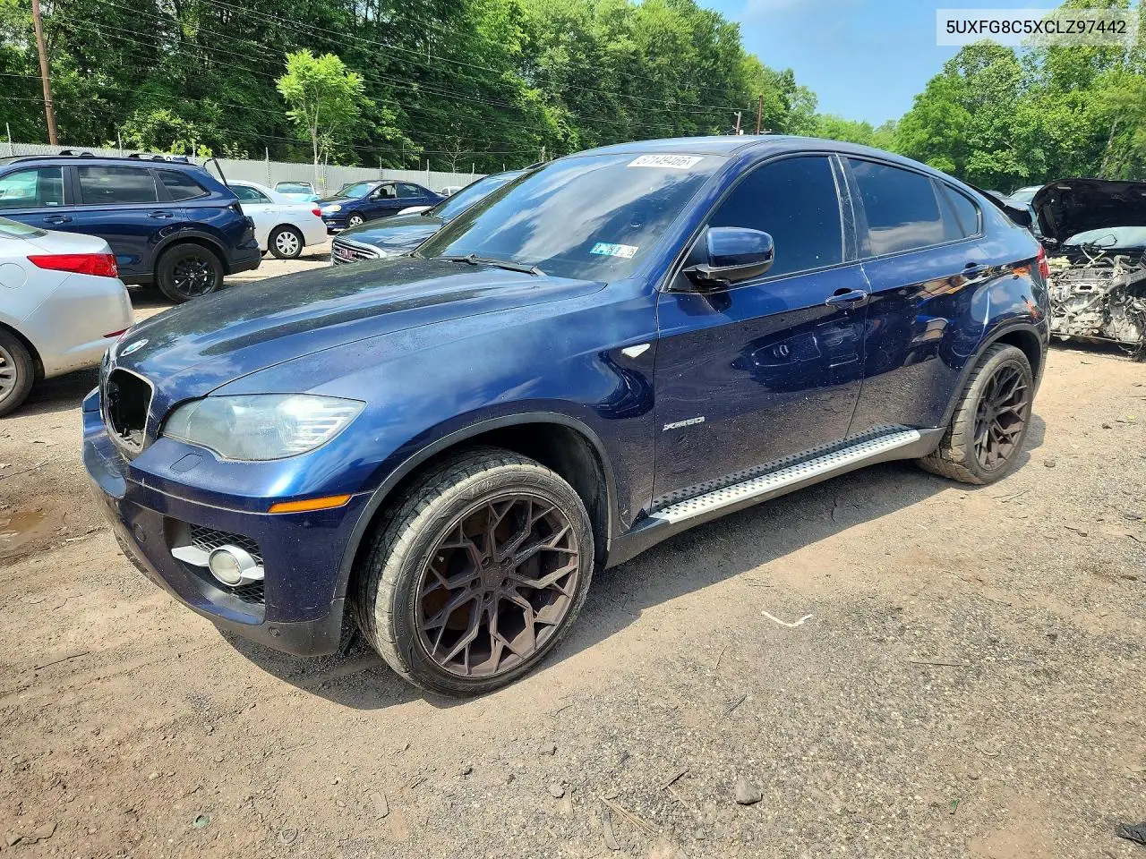 2012 BMW X6 xDrive50I VIN: 5UXFG8C5XCLZ97442 Lot: 57149466