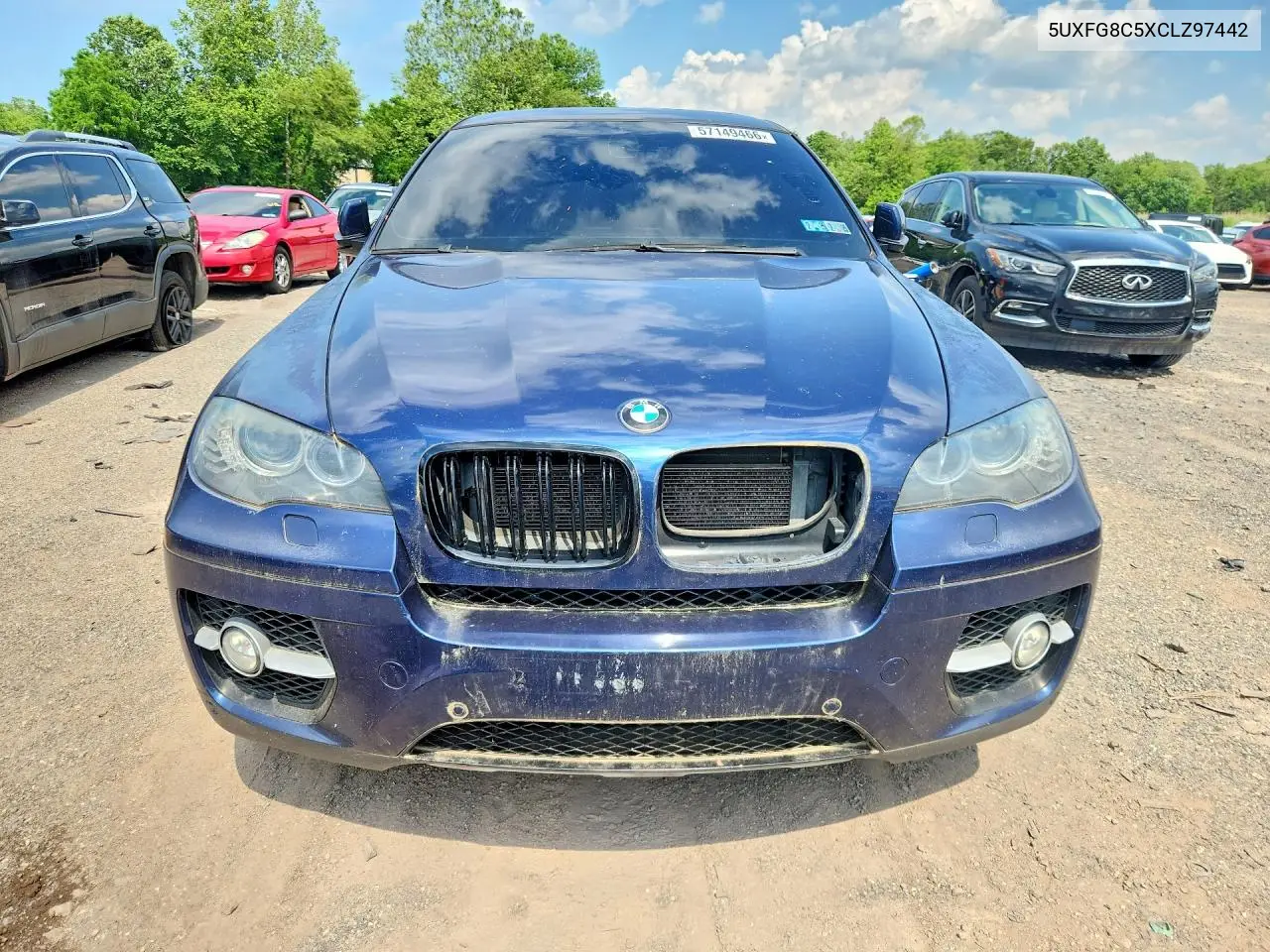 2012 BMW X6 xDrive50I VIN: 5UXFG8C5XCLZ97442 Lot: 57149466