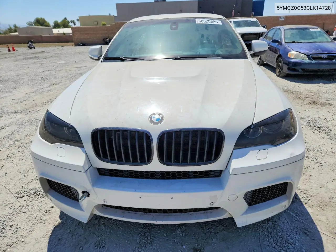 2012 BMW X6 M VIN: 5YMGZ0C53CLK14728 Lot: 60820686