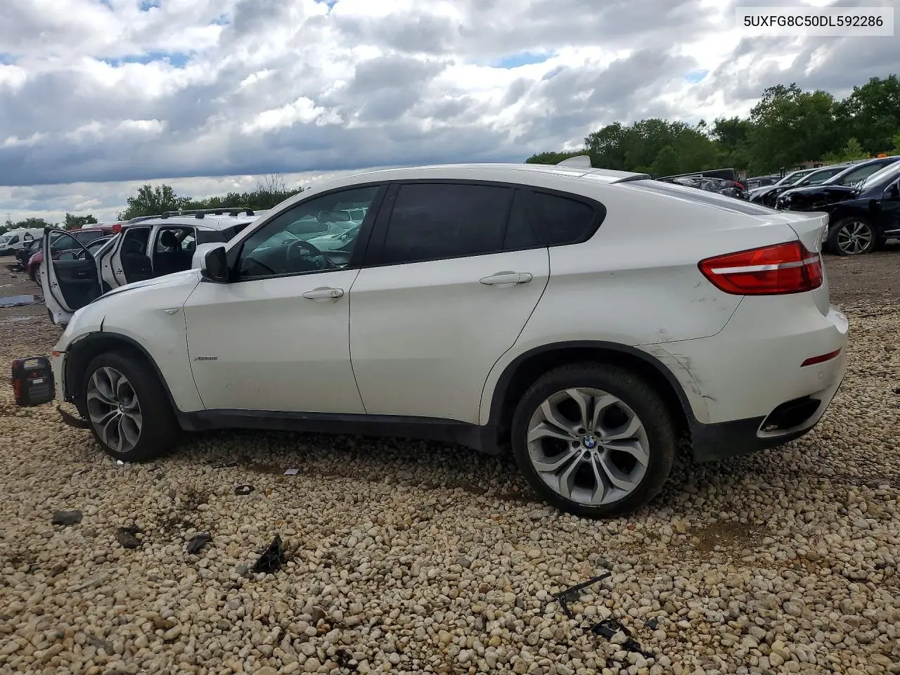 2013 BMW X6 xDrive50I VIN: 5UXFG8C50DL592286 Lot: 57402016