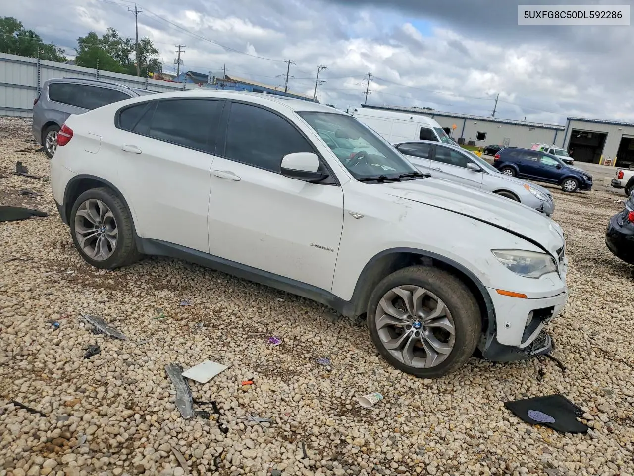 2013 BMW X6 xDrive50I VIN: 5UXFG8C50DL592286 Lot: 57402016