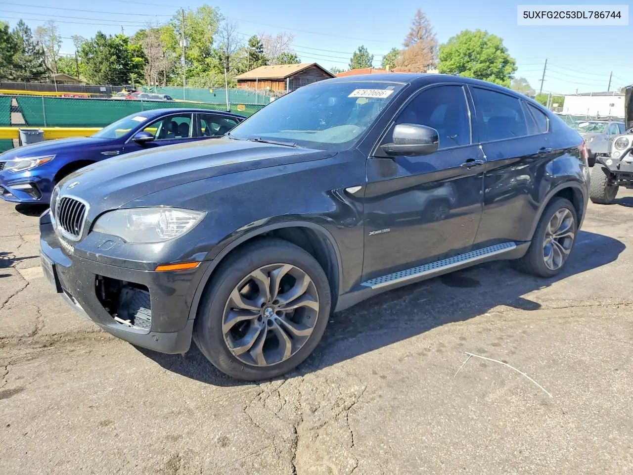 2013 BMW X6 xDrive35I VIN: 5UXFG2C53DL786744 Lot: 57870666