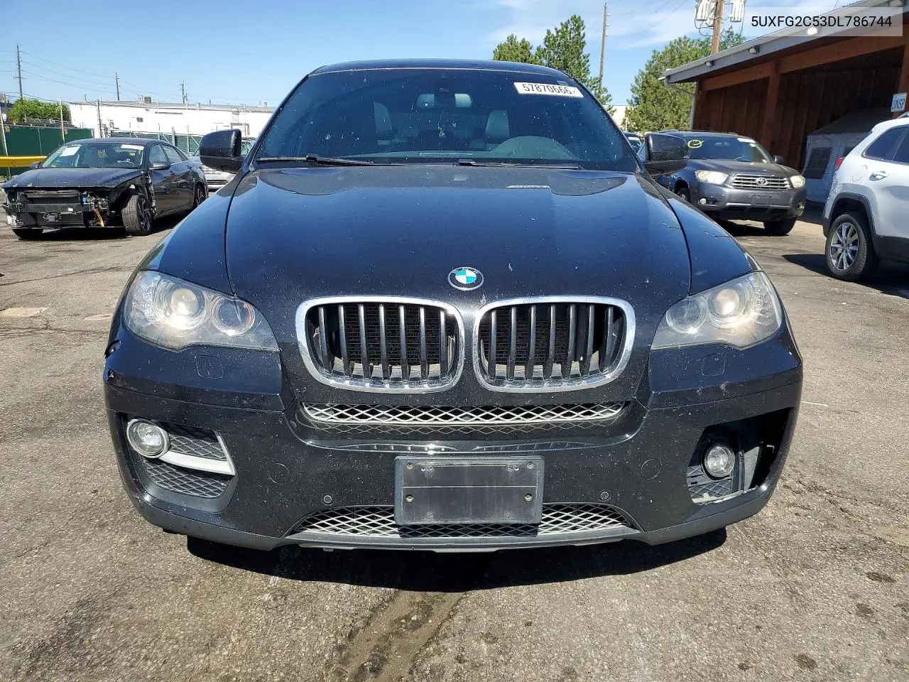 2013 BMW X6 xDrive35I VIN: 5UXFG2C53DL786744 Lot: 57870666