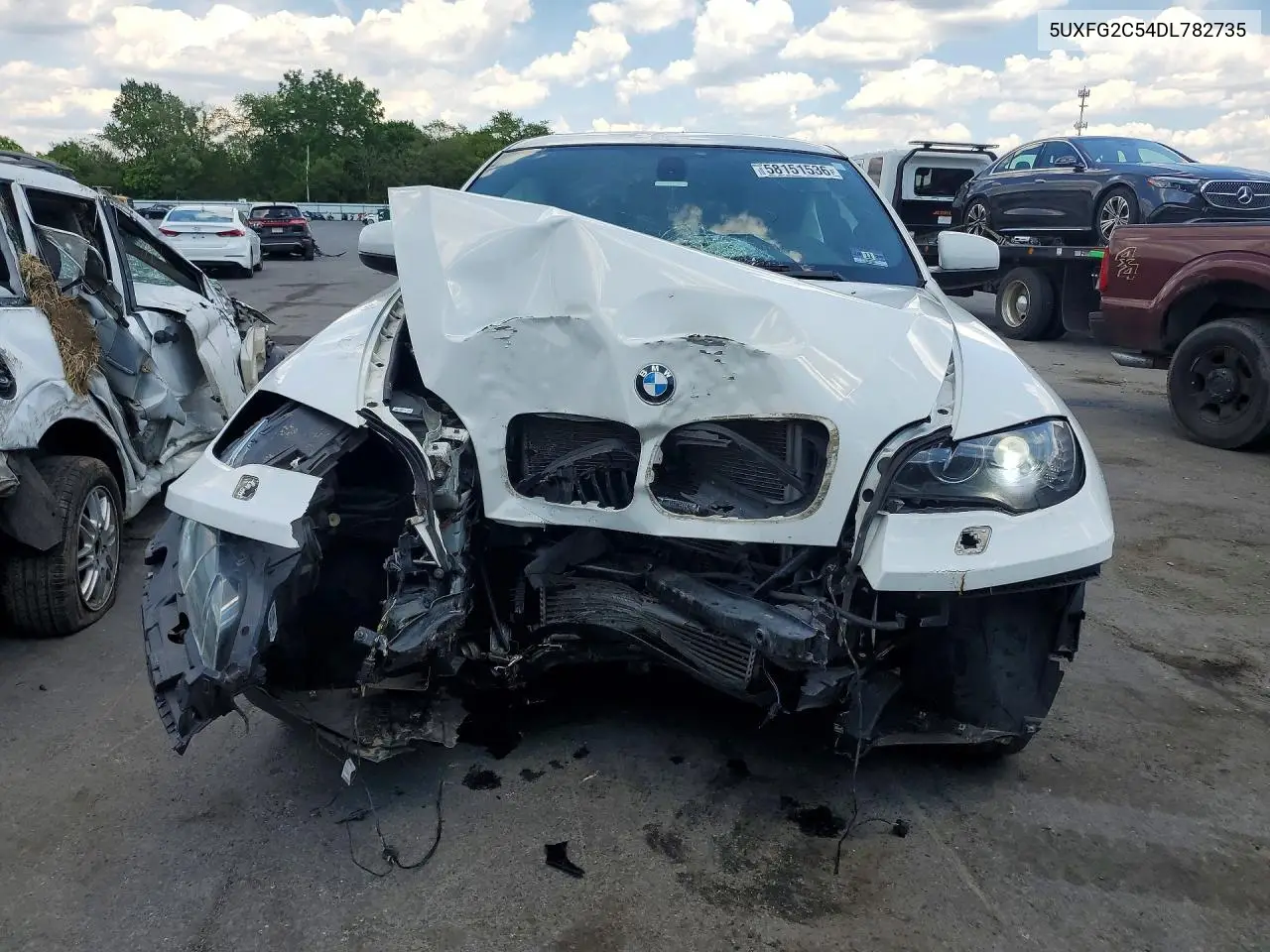 2013 BMW X6 xDrive35I VIN: 5UXFG2C54DL782735 Lot: 58151536