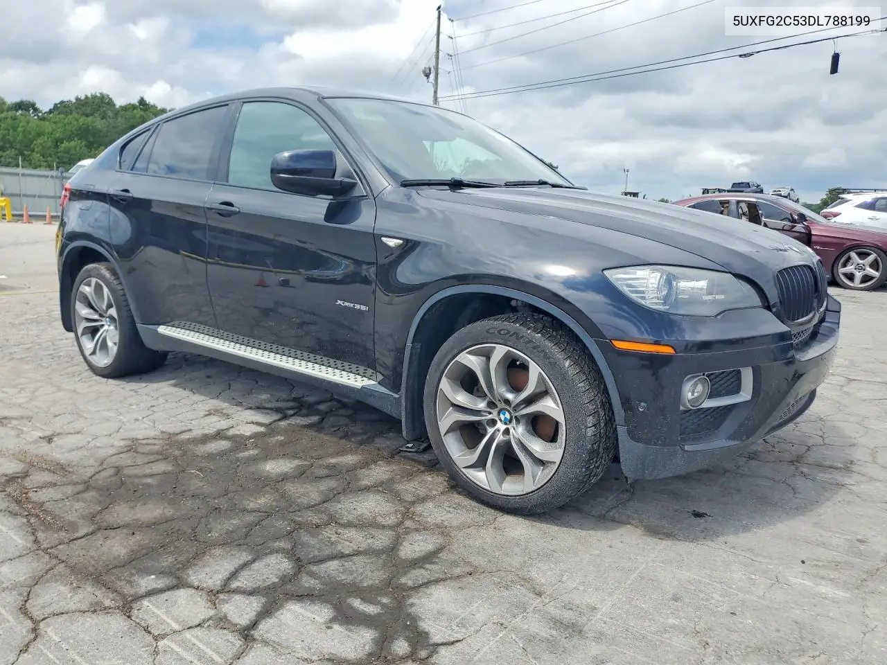 2013 BMW X6 xDrive35I VIN: 5UXFG2C53DL788199 Lot: 60602146