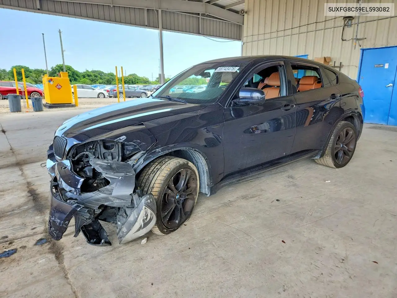 2014 BMW X6 xDrive50I VIN: 5UXFG8C59EL593082 Lot: 58743476