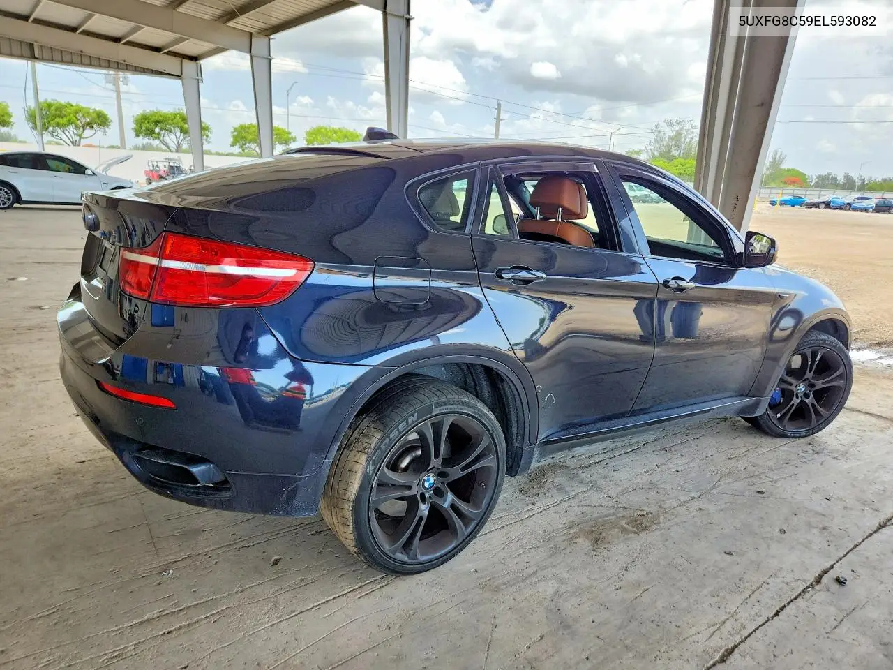 2014 BMW X6 xDrive50I VIN: 5UXFG8C59EL593082 Lot: 58743476