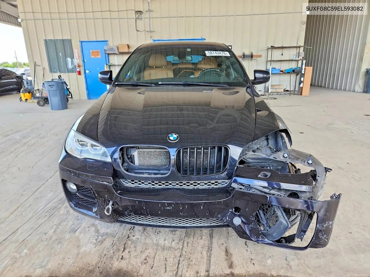 2014 BMW X6 xDrive50I VIN: 5UXFG8C59EL593082 Lot: 58743476