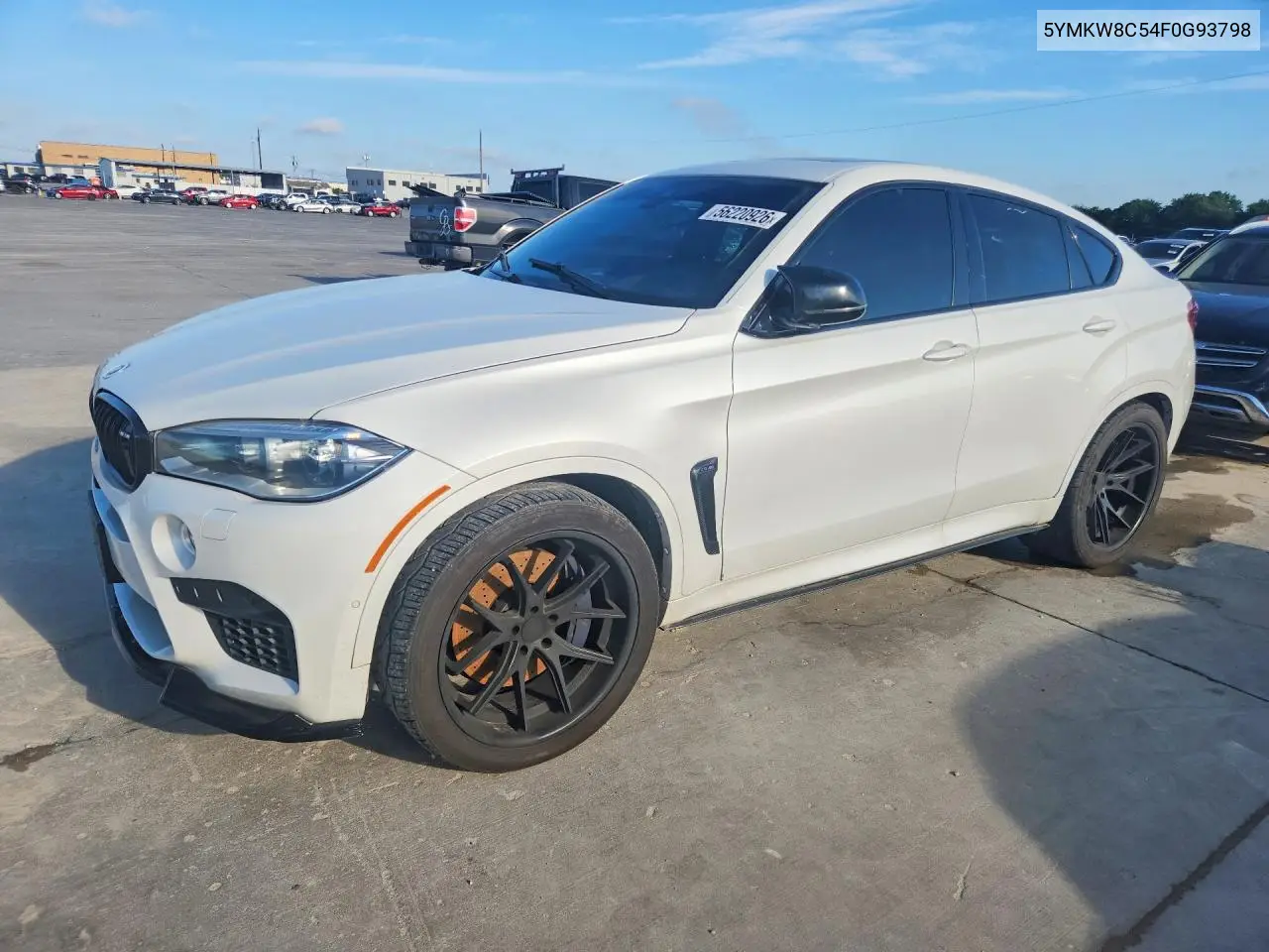 2015 BMW X6 M VIN: 5YMKW8C54F0G93798 Lot: 56220926