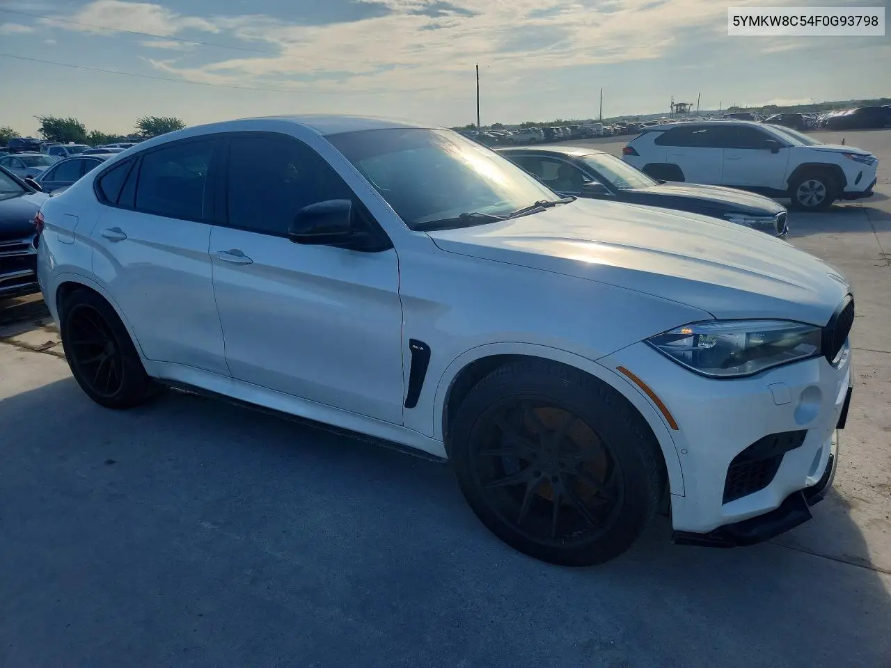 2015 BMW X6 M VIN: 5YMKW8C54F0G93798 Lot: 56220926