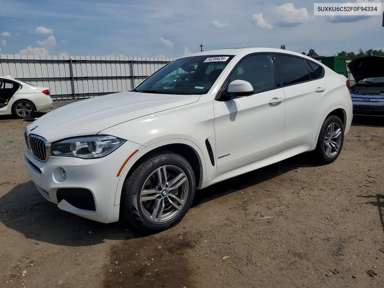 2015 BMW X6 xDrive50I VIN: 5UXKU6C52F0F94334 Lot: 56266636