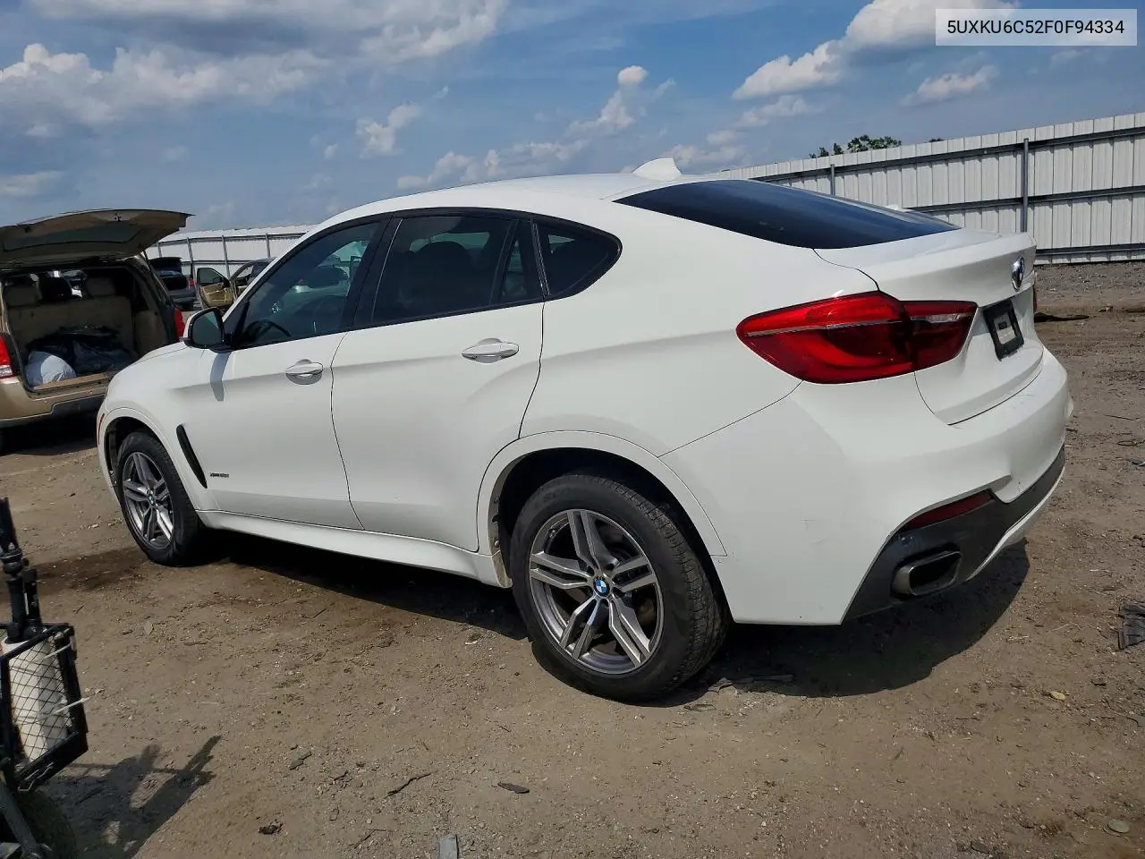2015 BMW X6 xDrive50I VIN: 5UXKU6C52F0F94334 Lot: 56266636
